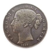 Queen Victoria 1847 crown Condition Report <a href='//www.davidduggleby.