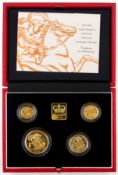 Queen Elizabeth II Royal Mint 'The 2000 United Kingdom Gold Proof Four-Coin Sovereign Collection'