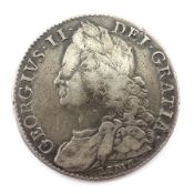 George II 1746 half crown, LIMA below bust Condition Report <a href='//www.