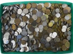 Collection of Great British and World coins including pre-decimal coinage and a few coins with