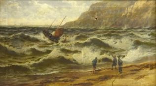 Thomas Rose Miles (British 1844-1916): 'Rough Weather Dunnose Point Isle of Wight',