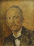 German School (Early 20th century): Bust Portrait of a Gentleman, oil on canvas,