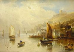 Walter Linsley Meegan (British c1860-1944): Scarborough and Whitby Harbours,