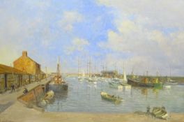 Walter Goodin (British 1907-1992): Bridlington Harbour,