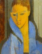 Rolde (Spanish Contemporary): Lady in a Blue Jacket,