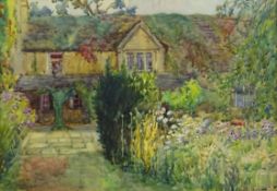 J Harrison (Early/mid 20th century): Country House and Garden,