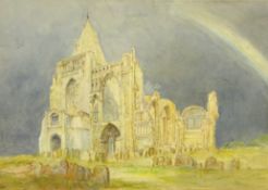 Mary Weatherill (British 1834-1913): Crowland Abbey Lincolnshire after the Storm,