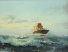David C Bell (British 1950-): 'Arun-Class Lifeboat 52-37',