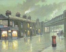 Steven Scholes (Northern British 1952-): 'The Commercial Road Stepney London 1958',