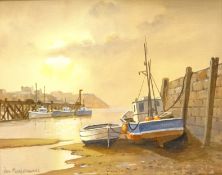 Don Micklethwaite (British 1936-): Harbour scenes,
