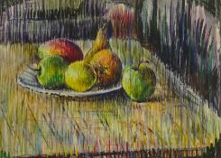 Derrick L Sayer (British 1917-1992): Still Life - Fruit on a Table,