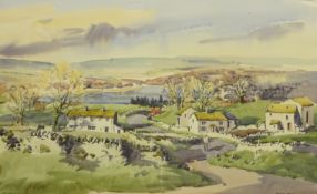 Angus Rands (British 1922-1985): Yorkshire Dales Landscape,