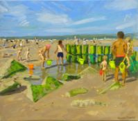Andrew Macara (British 1944-): 'L'Amelie-sur-Mer', oil on canvas signed, titled and dated Aug.