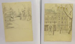English School (Mid 20th century): Architectural Studies of London 1947-1956,