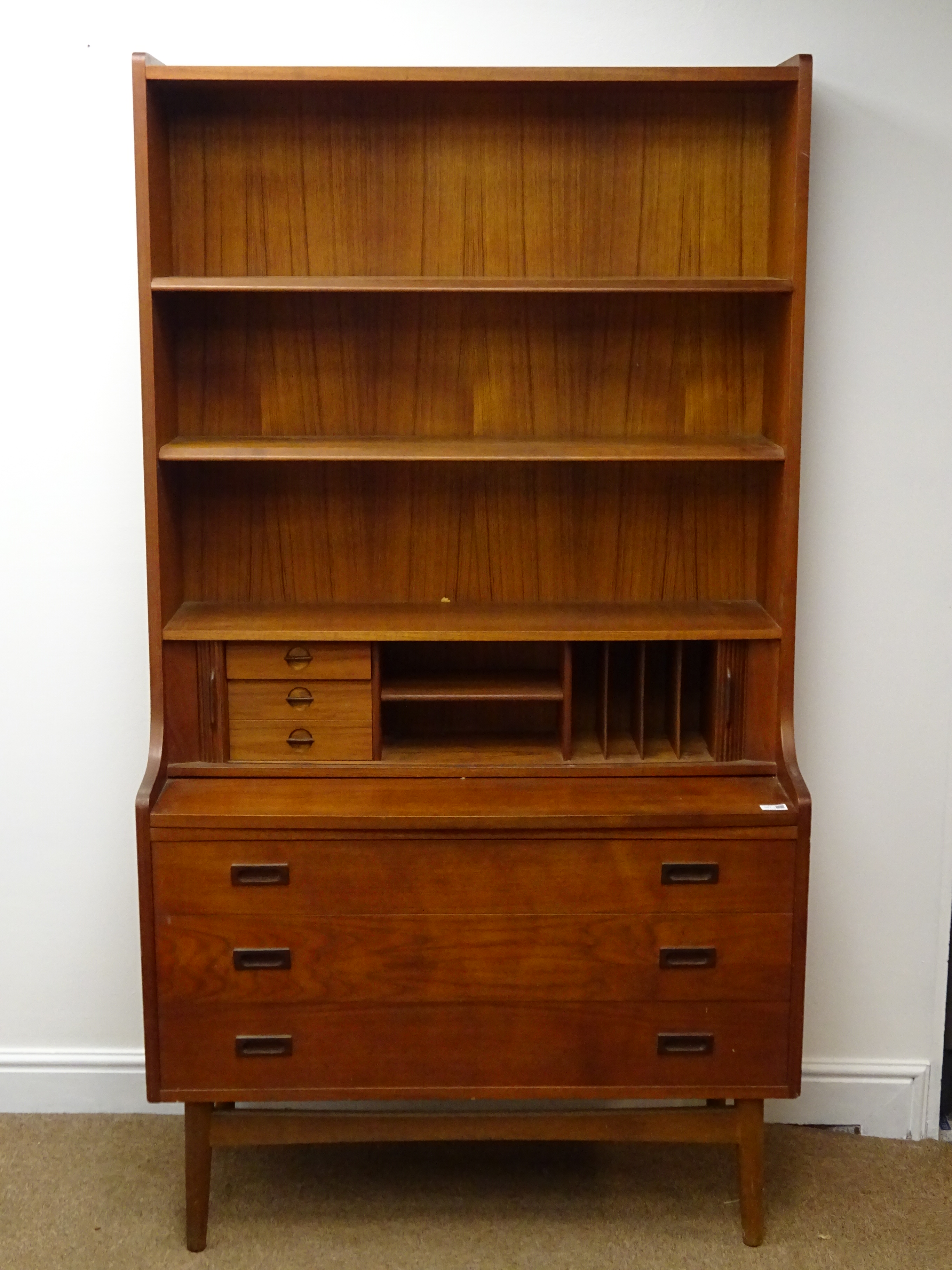 Mid 20th century teak retro bookcase, - Image 3 of 4