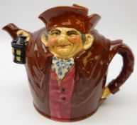 Royal Doulton 'Old Charley' teapot and cover, H17.