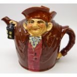 Royal Doulton 'Old Charley' teapot and cover, H17.