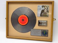 Simon and Garfunkel limited edition 'Platinum Record' Bridge Over Troubled Water in oak framed