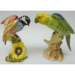 Beswick Chickadee no. 929 and Parakeet no.