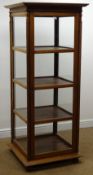 Eastern hardwood square four glass display cabinet,