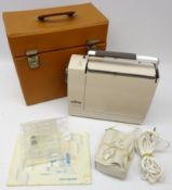 Elna Lotus SP portable sewing machine with accessories and instructions with matched case