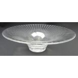 Fluted glass centrepiece bowl, D35.