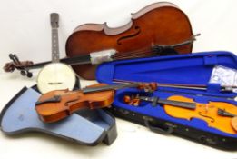 Sentor violin with bow in carry case, Chantry violin,