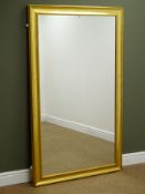 Large rectangular gilt framed mirror, W92cm,