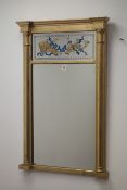 Laura Ashley Regency style gilt framed mirror, W48cm,
