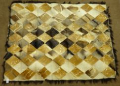 African patchwork Antelope skin rug,