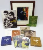 Morrissey signed photograph, framed with certificate, 19cm x 23cm,