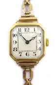 Rolex Prima ladies 18ct gold wristwatch no 48232,