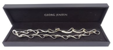Georg Jensen Infinity silver necklace 452, hallmarked,