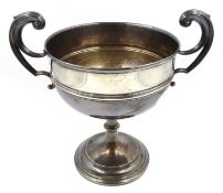 Silver trophy by James Dixon & Sons Sheffield 1933, height 24.