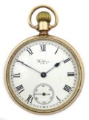 9ct gold cased keyless wind pocket watch by Waltham Chester 1932 Condition Report 86.