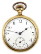 Early 20th century goldplated pocket watch by Lonville Watch Co Switzerland no 594004