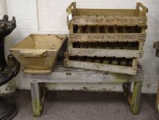 Wooden potting table,