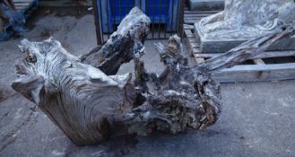 Two pieces various weathered tree stump, Condition Report <a href='//www.