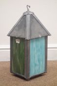 Hand Crafted Remote Control Colour changing stained glass lantern,