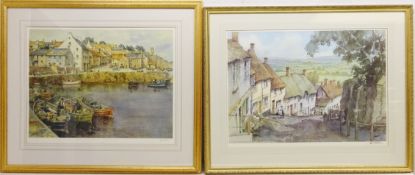 'Gold Hill, Shaftesbury' and 'Crail Harbour, Fifeshire',