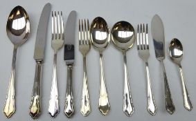 Arthur Price silver-plated canteen of Dubarry pattern cutlery,