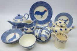 Burleigh Chanticleer pattern tea and dinner set for four, designed by Alice Cotterell,