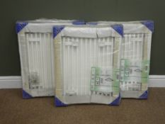 Three Warmstyle Compact W11 single convector radiators,