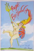 'Rude Britannia', limited edition colour print No.