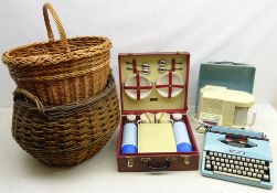 Brexton picnic hamper, Goblin Tea Matic teas maid, Imperial 200 portable typewriter,