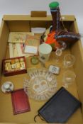 Collection of WWI silk postcards, cased set Chinese bone dominoes,