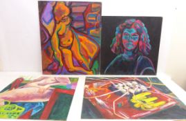 Still Lifes, Abstracts and Figurative Portraits,