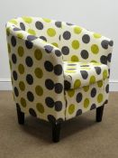 Contemporary upholstered tub chair, W70cm Condition Report <a href='//www.