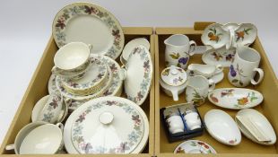 Royal Doulton 'Camelot' part dinner service and Royal Worcester 'Evesham' table ware in two boxes