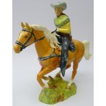 Beswick Canadian mounted cowboy upon Palomino, model no.